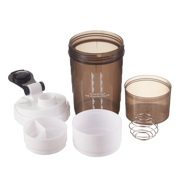 Шейкер "Мастер К" CrossFit Plus, "Никогда не сдаваться" спортивный, 500 мл, 17х9.5 см