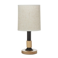 Настольная лампа "Мирабель" E27 40Вт черный 16х16х36,5 см RISALUX