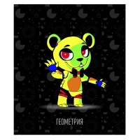 Тетрадь предм Неоновые звери Calligrata TOP 48л кл Геометрия, мел карт, НЕОН печать, офсет