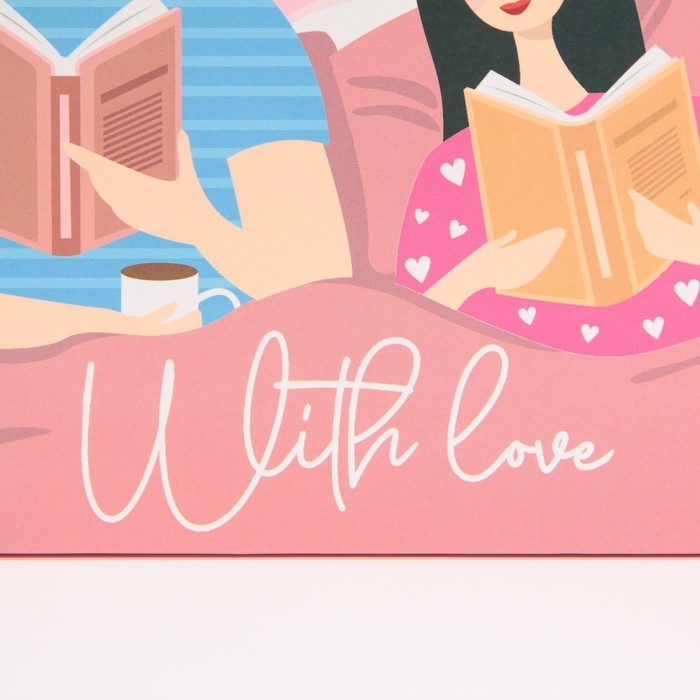 Пакет подарочный, упаковка, &laquo;С любовью&raquo;, 30 х 20 х 10 см