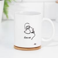 Набор кружек для двоих, сублимация "Для неё и для него", 2 кружки, 320 мл