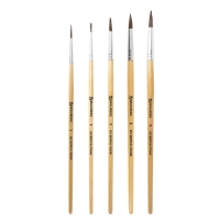 Набор кистей "Пони", 5 штук, BRAUBERG (круглые, № 1, 2, 3, 4, 5), блистер Набор кистей "Пони", 5 штук, BRAUBERG (круглые, № 1, 2, 3, 4, 5), блистер