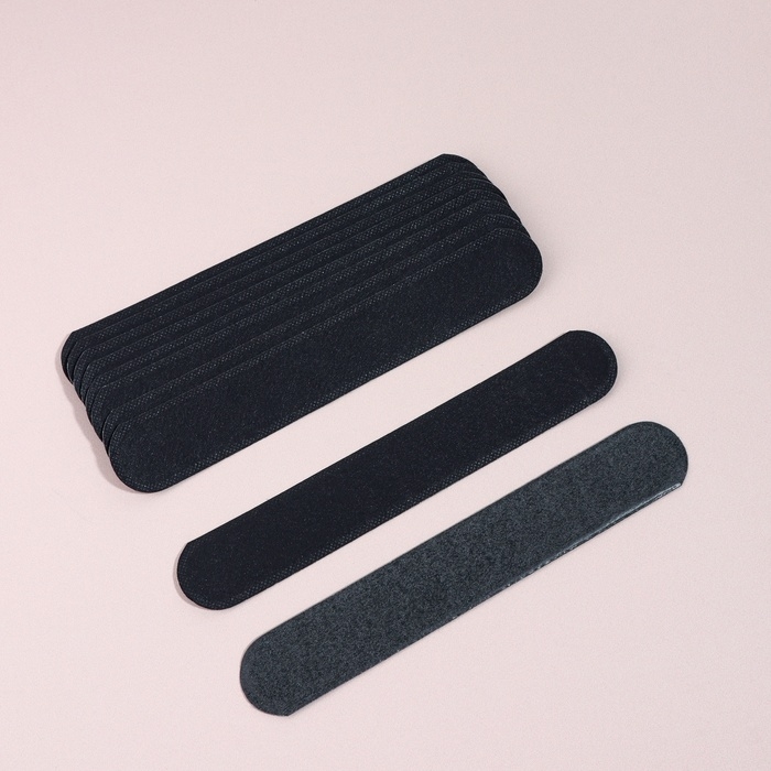 Защитные вкладыши от пота и загрязнений, набор - 10 шт, на клеевой основе, 24 &times; 3,7 &times; 0,1 см, цвет чёрный