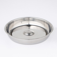 Крышка-Клош из нержавеющей стали, 28&times;28&times;4,5 см, круглая