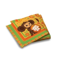 Салфетки бумажные трехслойные &laquo;Чебурашка&raquo;, 33 &times; 33 см, 20 шт