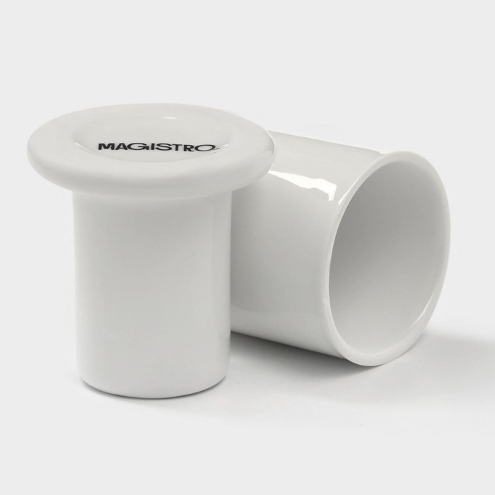 Подставка фарфоровая под зубочистки Magistro &laquo;Бланш&raquo;, d=5 см, цвет белый