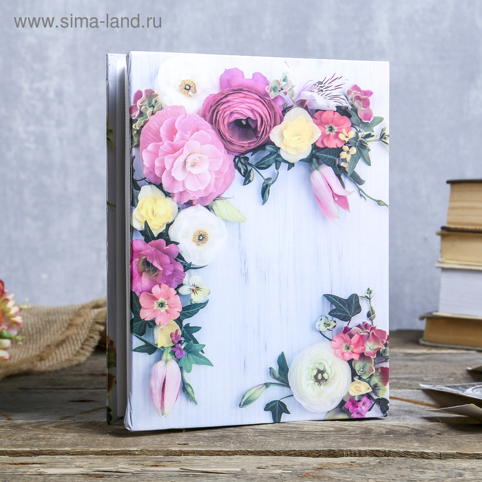 Фотоальбом на 200 фото 10х15 см "Соцветие" МИКС