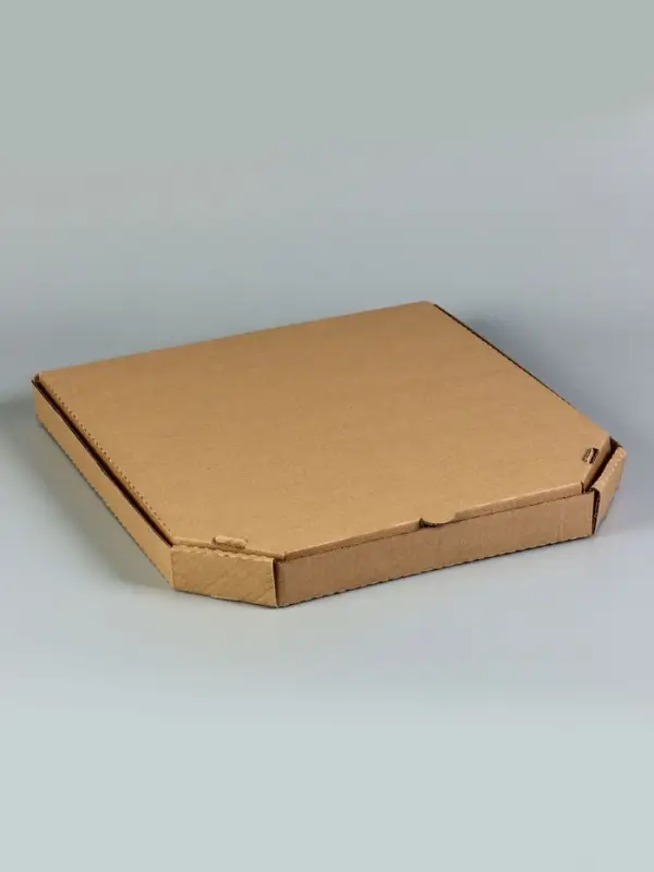 Коробка для пиццы, бурая, 41 х 41 х 4 см