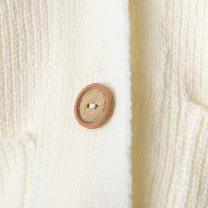 Кардиган детский KAFTAN, р. 30 (98-104 см), молочный Кардиган детский KAFTAN, р. 30 (98-104 см), молочный