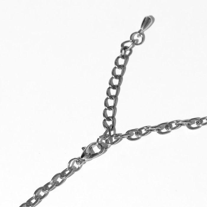 Колье «Индия» овалы, цветное в чернёном серебре, 30 см Колье «Индия» овалы, цветное в чернёном серебре, 30 см