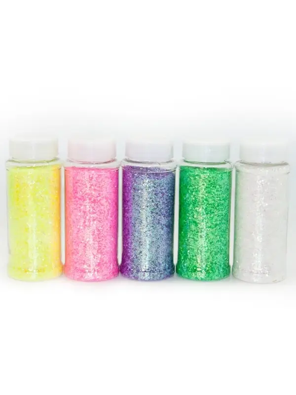 Конфетти &laquo;Шестиугольники&raquo; белые, голография, 0.1 см, 90 г