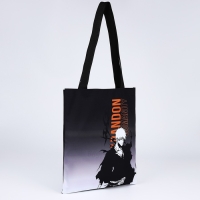 Шопер &laquo;Ичиго&raquo;, 35х0.5х40 см, отдел без молнии, без подклада, чёрный