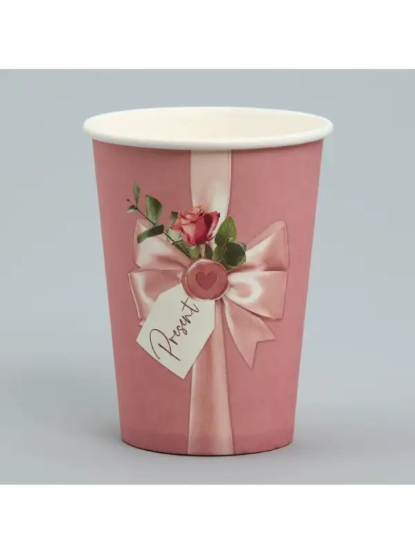 Стакан для цветов &laquo;Бант&raquo;, 350 мл