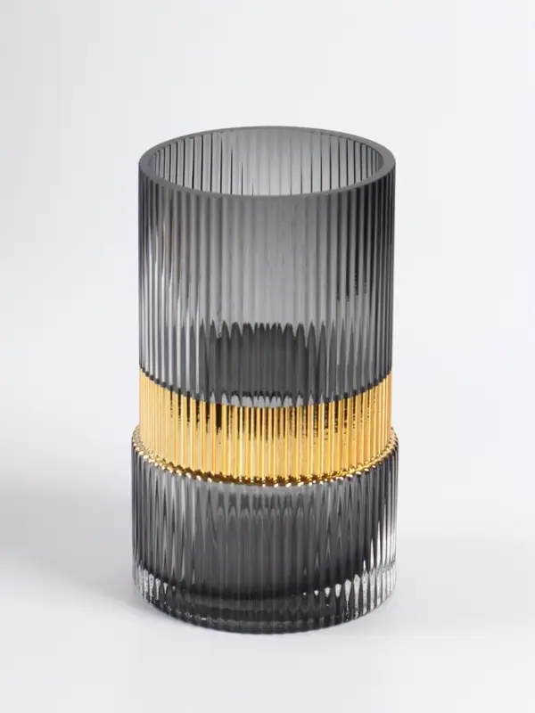 Ваза &laquo;Лауро&raquo;, 16.5&times;10 см, стекло, чёрная