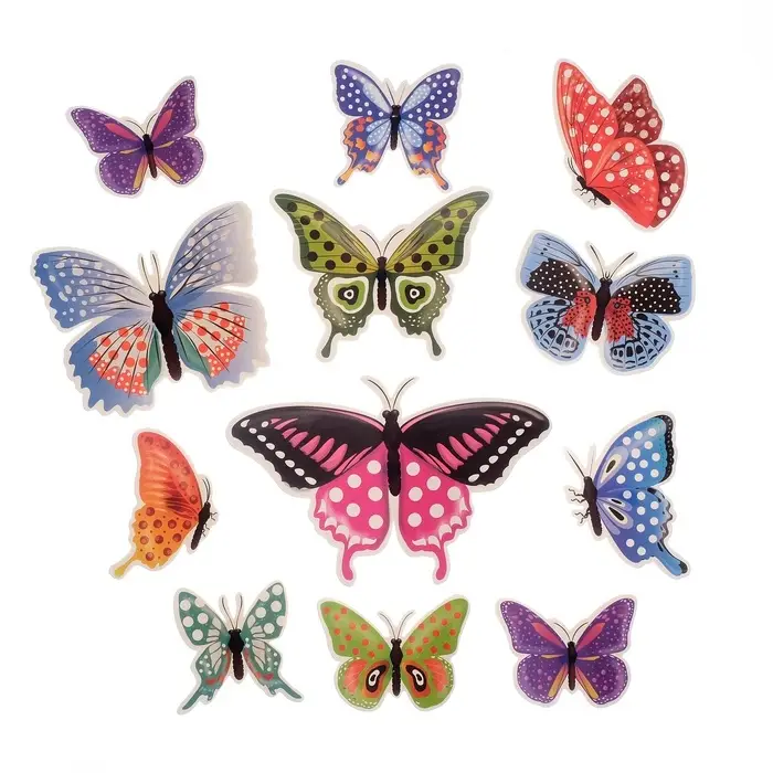 Набор магнитов на холодильник &laquo;Горошек&raquo;, 12 шт., картон, h=4-10 см