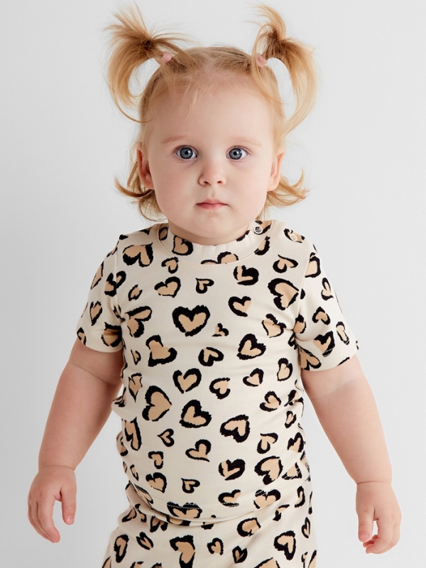 Футболка Крошка Я Leo love, рост 62-68 см