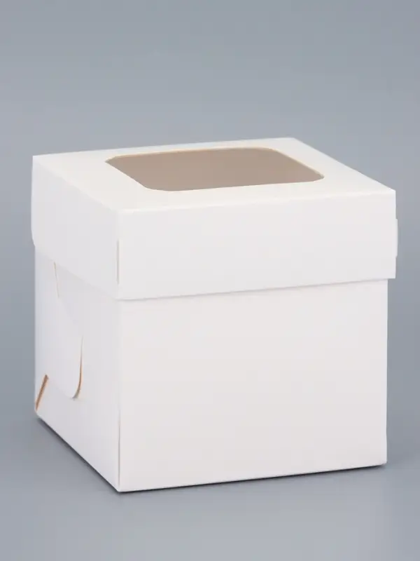 Упаковка под один капкейк, белая, 11 х 11 х 11,1 см
