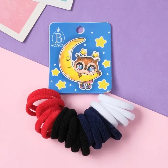 Резинка для волос "Венди" (набор 20 шт) сонный месяц, 2,5 см