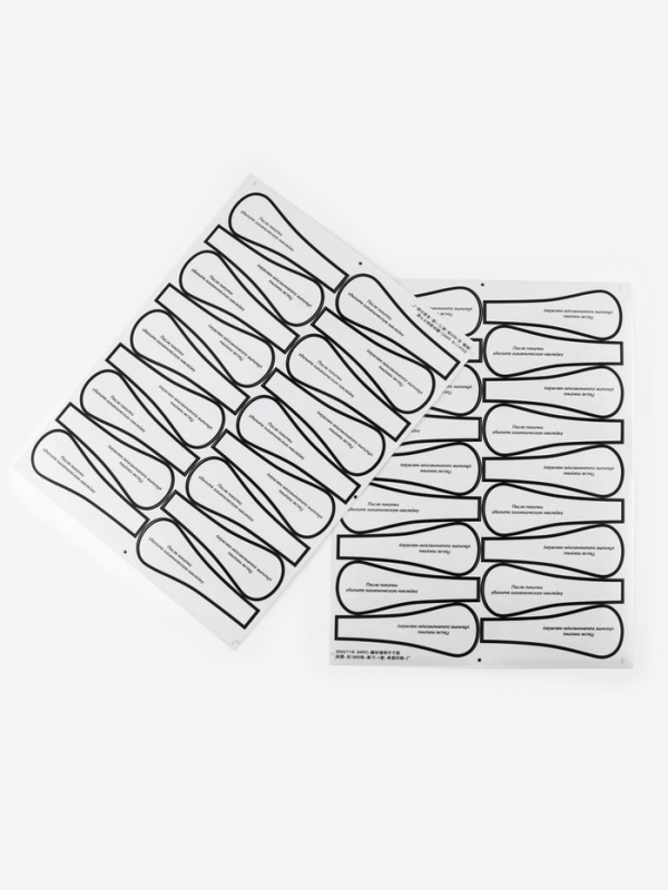 Гигиенические наклейки для трусиков (наб 96шт цена за наб) 5*14см прозрачный