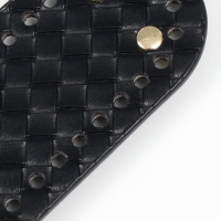 Основа для вязаных изделий кожзам "Вытянутая плетёнка" чёрный 6х18 см Основа для вязаных изделий кожзам "Вытянутая плетёнка" чёрный 6х18 см