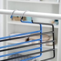 Вешалка для одежды многоуровневая Доляна, антискользящее покрытие, 35&times;29 см, цвет МИКС