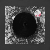 Резинка тканая, мягкая, 50 мм, 4,5 &plusmn; 1 м, цвет чёрный/светло-серый