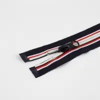 Молния &laquo;Спираль&raquo;, №5, разъёмная, замок автомат, 80 см, тёмно-синяя, красный, белый