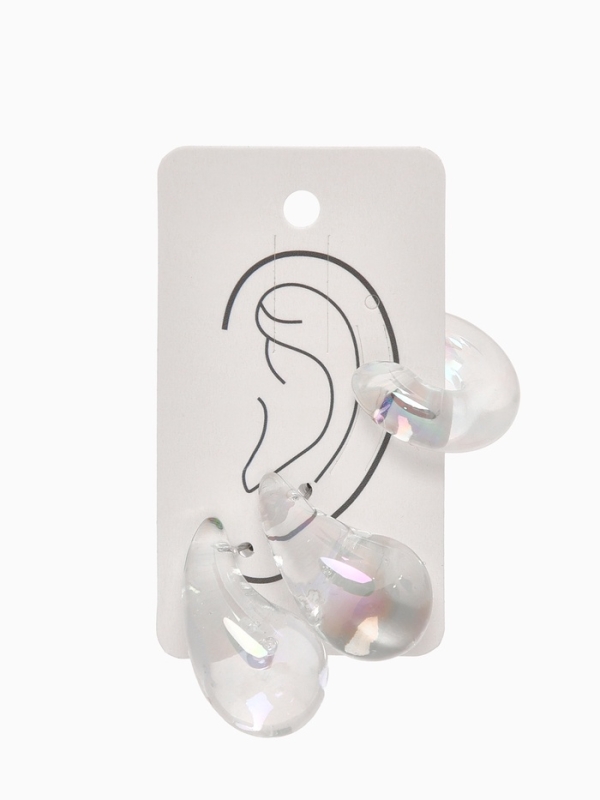 Набор серьги и каффы 3 шт &laquo;Нежность&raquo; капля, цвет разноцветный в серебре