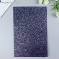Фоамиран глиттерный Magic 4 Hobby 2 мм, темно-синий, 20&times;30 см