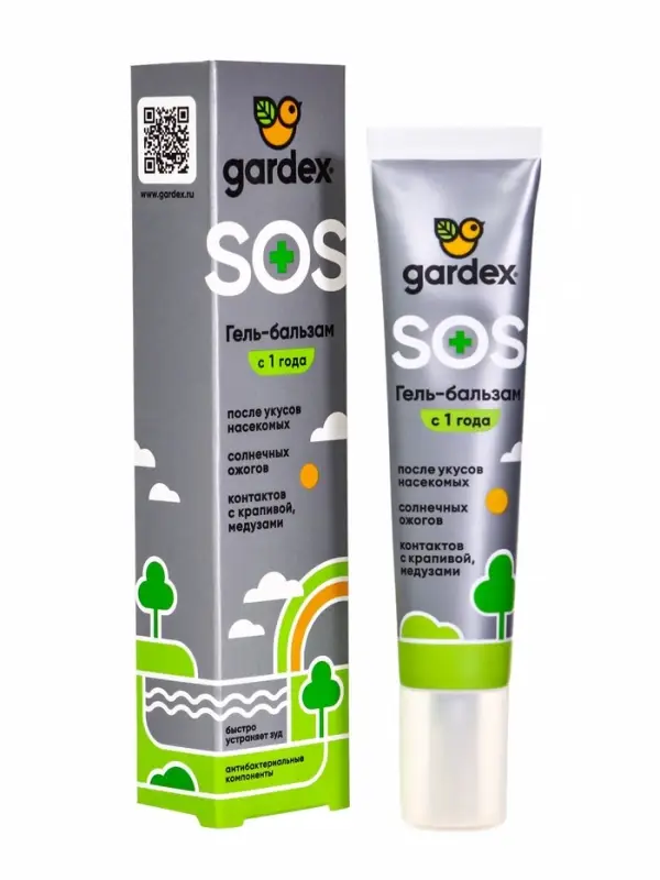Gardex Гель-бальзам после укусов насекомых, 25 мл (24)