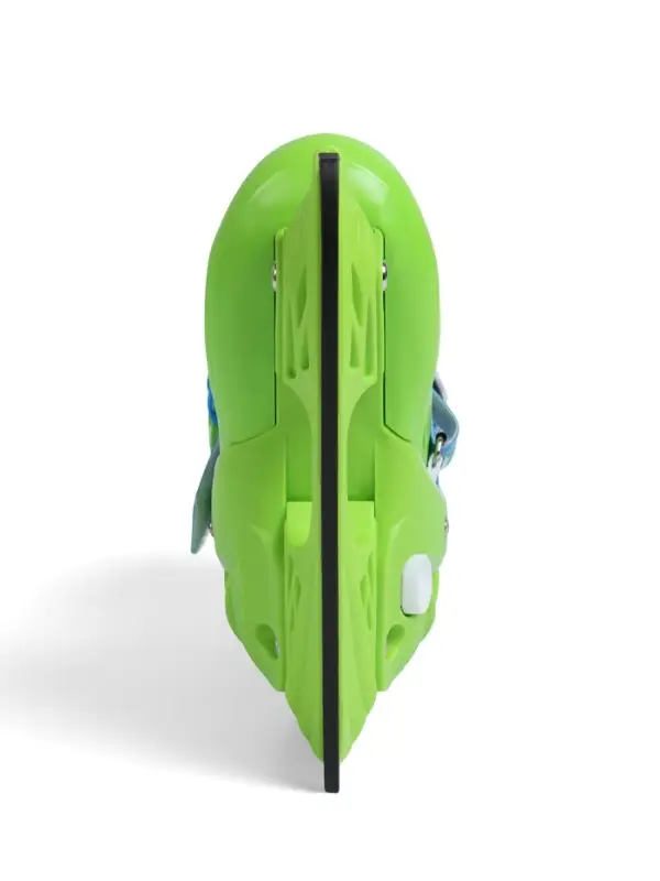 Коньки детские раздвижные BlackAqua, р. 30-33, для фитнеса, зелёные, синие