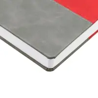 Ежедневник Horizon, недатированный, серый с красным