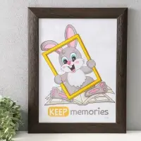 Фоторамка для фото 30х40 см "Luxe Elegance" пластик, коричневый, (пластик экран)