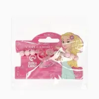 Набор детский "Выбражулька" 2 пр-та: кольцо б-р, браслет 6 см, ракушки, розовый