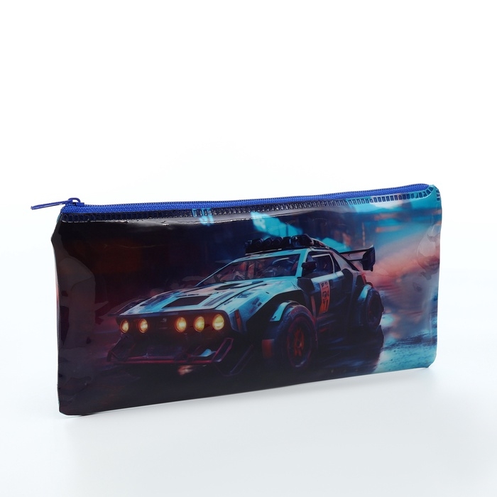 Косметичка-пенал на молнии, цвет синий Косметичка-пенал на молнии, цвет синий