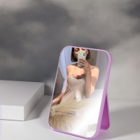 Зеркало настольное, зеркальная поверхность 13&times;19.5 см, МИКС