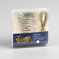 Гирлянда «Нить» 5 м роса, IP65, серебристая нить, 50 LED, 8 режимов, батарейки AAх3 (нет в комплекте), свечение белое Гирлянда «Нить» 5 м роса, IP65, серебристая нить, 50 LED, 8 режимов, батарейки AAх3 (нет в комплекте), свечение белое