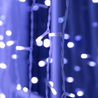 Гирлянда &laquo;Занавес&raquo; 2 &times; 6 м, IP44, УМС, белая нить, 1440 LED, свечение белое, мерцание, 220 В