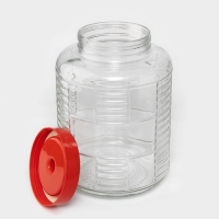 Банка стекляннаяс гидрозатвором, 15 л