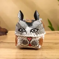 Корзинка &laquo;Кот&raquo;, 8&times;8&times;13 см, бамбук