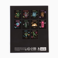 Предметная тетрадь А5, 48 л на скрепке &laquo;Неон. Биология&raquo;  Софт тач лам, 3D лак