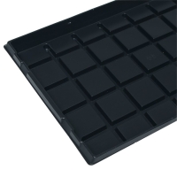 Поддон для рассады, 53 &times; 33 &times; 4 см, пластик, чёрный, Greengo