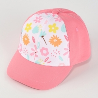 Кепка детская для девочки &laquo;Цветочки&raquo;, р-р. 48-50