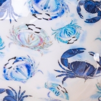 Салатник "Крабы" дерево манго 20х20х8 см