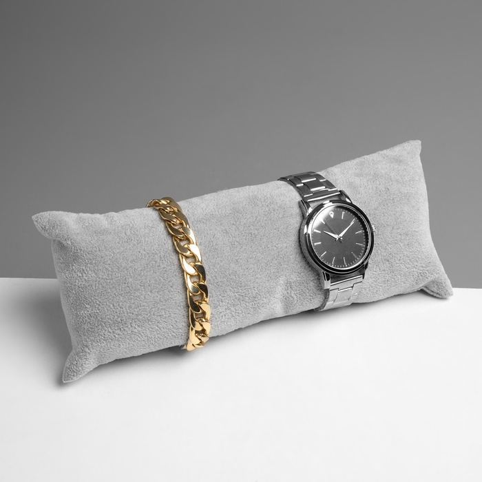 Подушка для украшений, 22&times;9&times;4 см, цвет серый