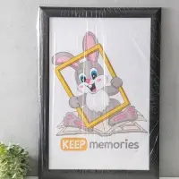 Фоторамка для фото 40х60 см "Luxe Elegance" пластик, чёрный, (пластик экран)