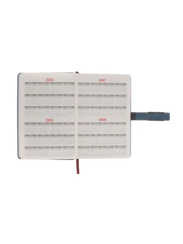 Ежедневник недатированный формат А5, с хлястиком, 112л, линия, пвх, Бирюзовый