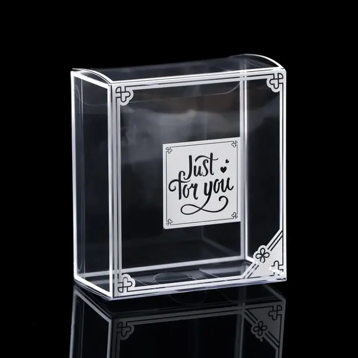 Складная прозрачная коробка из PVC, для упаковки подарков, 8&times;4&times;9 см