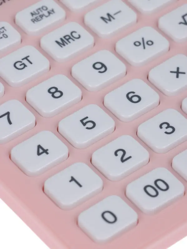 Калькулятор настольный 12-разрядный CS-588, корпус розовый