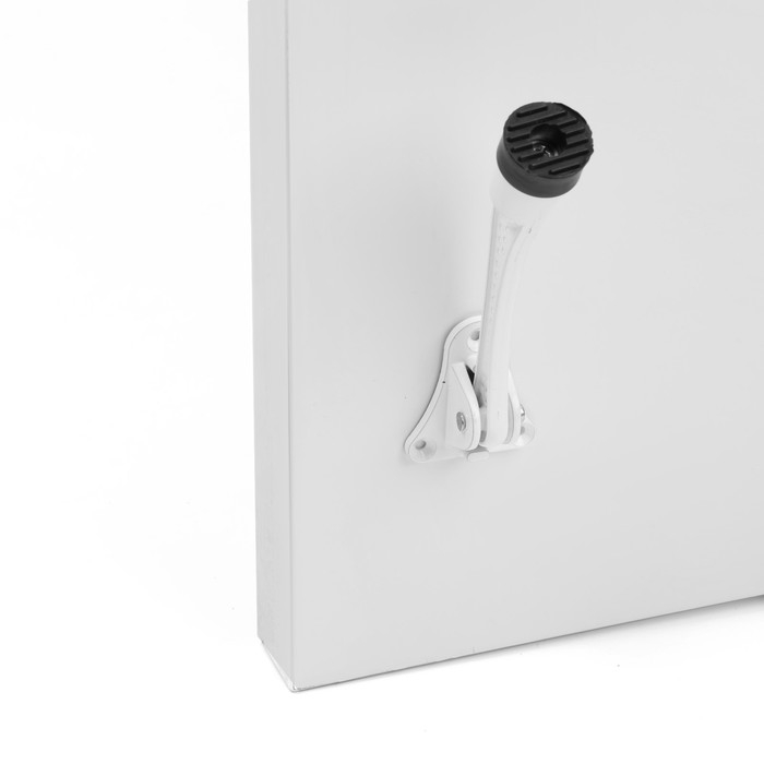 Фиксатор дверной Фиксатор дверной "АЛЛЮР" КН-130 WW, "козья ножка", белый